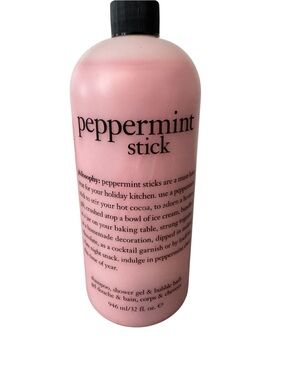Philosophy Peppermint Stick 3-in-1 Shampoo,
Shower gel, and‎ bubble bath 32 oz